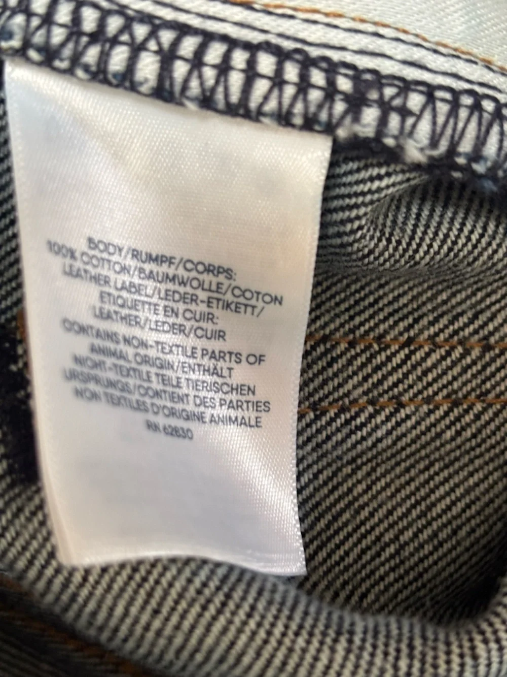 LANDS END SQUARE RIGGER STRAIGHT LEG CLASSIC DARK BLUE DENIM JEANS SIZE 33X29
